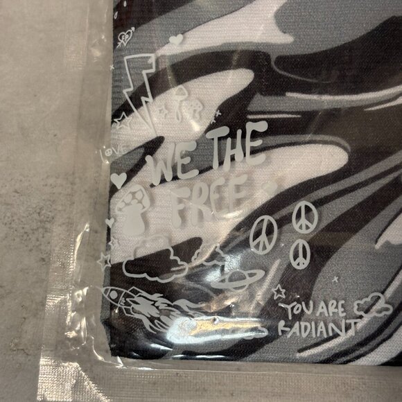 NWT Women's Free People Tights - Time Warp Pattern - Black/Grey/White - One Size - Picture 5 of 12